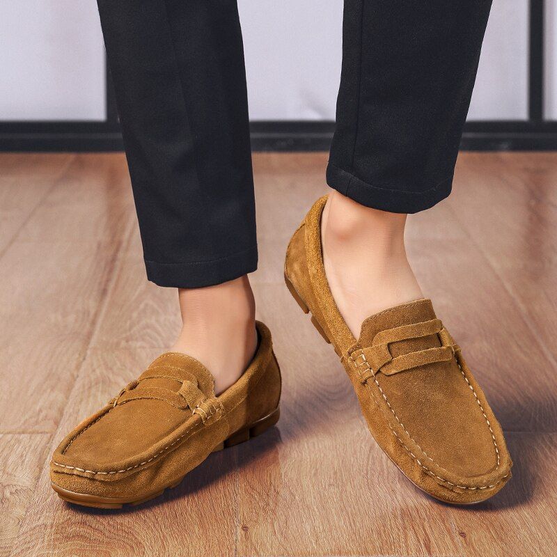 Castañeda Men's Loafers Casual Shoes - Biały