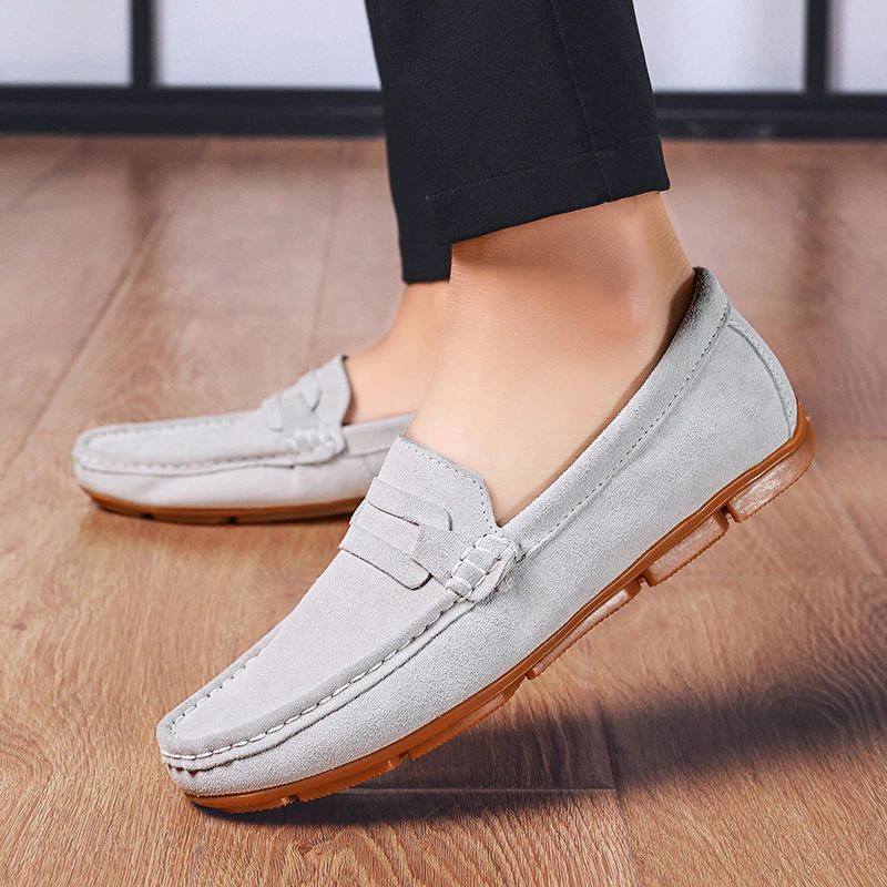 Castañeda Men's Loafers Casual Shoes - Biały