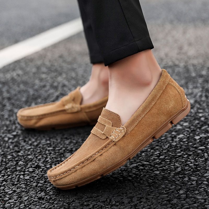 Castañeda Men's Loafers Casual Shoes - Biały