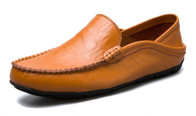Castañeda Mokasyny Męskie Buty Casualowe - Żółty
