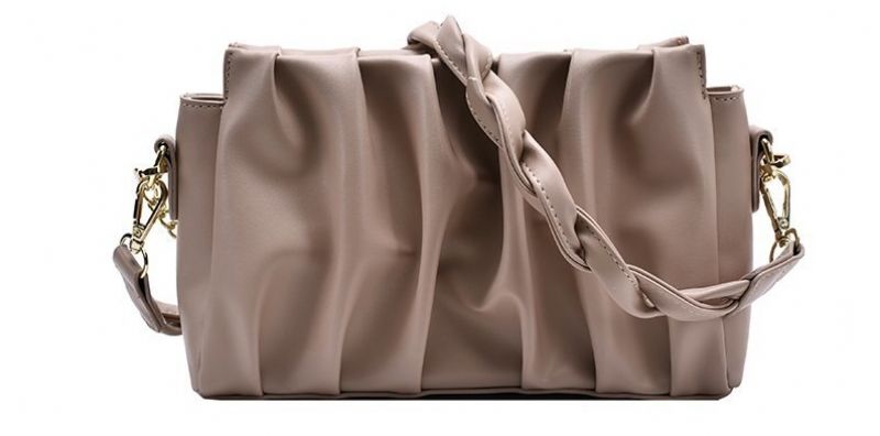 Cata Damska Plisowana Torebka Crossbody - Khaki