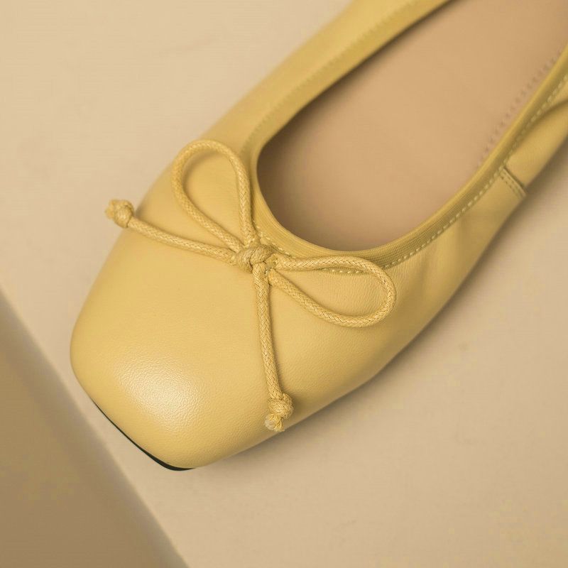 Catalina Damskie Wsuwane Płaskie Buty - Żółty