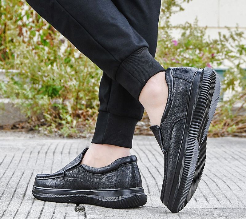 Celix Męskie Mokasyny Casualowe Buty - Czarny