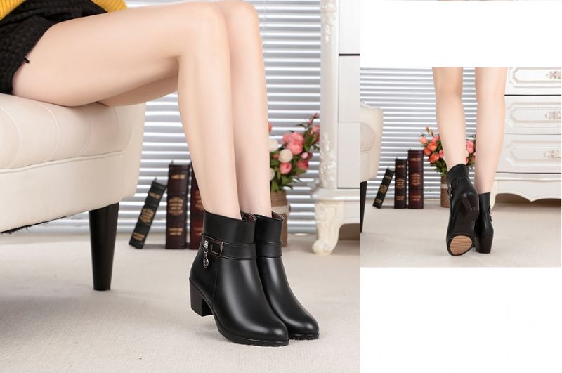 Chandel Damskie Buty - Czarny puch