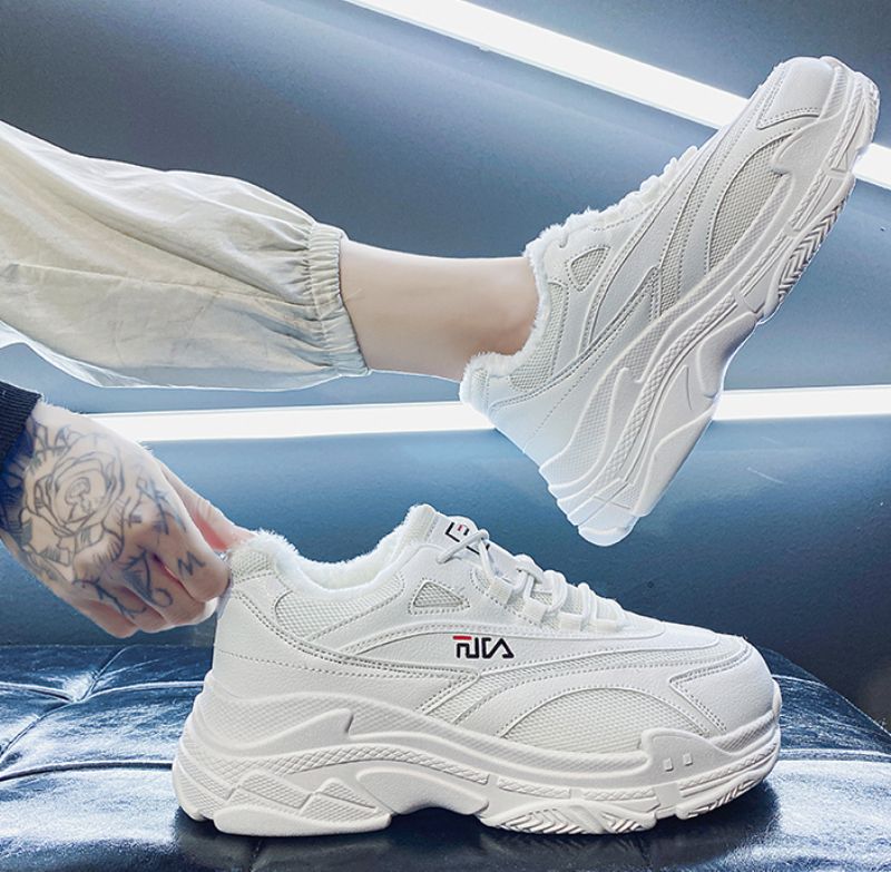 Charly Dla Obu Płci Sneaker - Białe futro