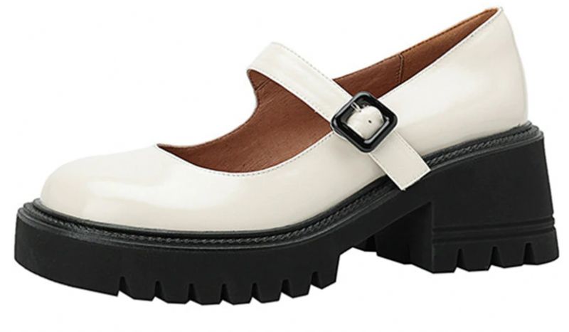 Cheslie Damskie Lakierowane Buty Na Platformie - Czarny