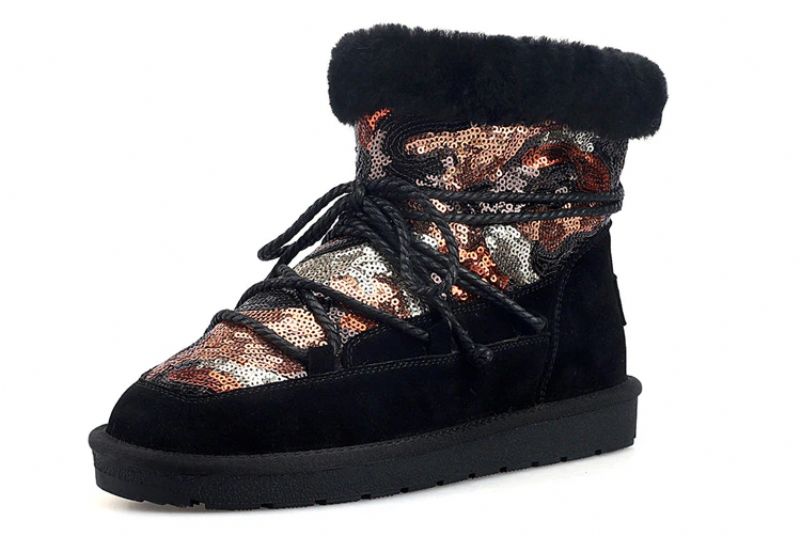 Chika Damskie Wodoodporne Zimowe Buty - Czarny