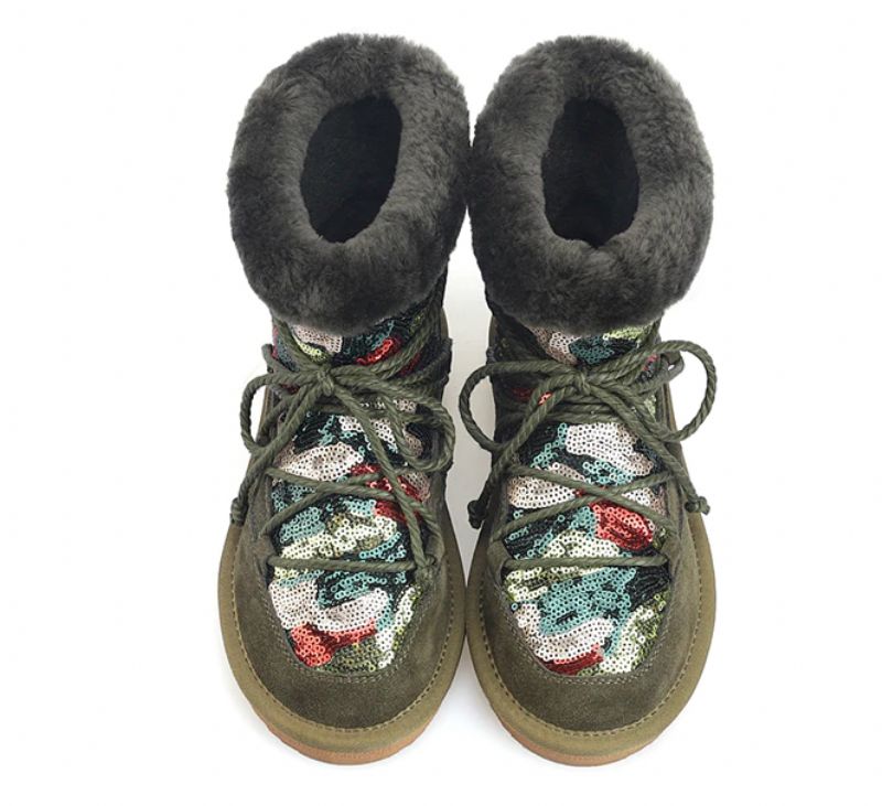 Chika Damskie Wodoodporne Zimowe Buty - Czarny