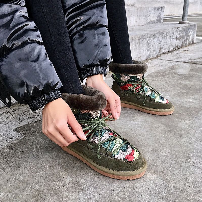 Chika Damskie Wodoodporne Zimowe Buty - Czarny