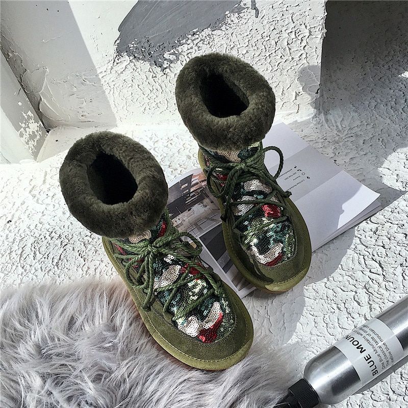 Chika Damskie Wodoodporne Zimowe Buty - Czarny