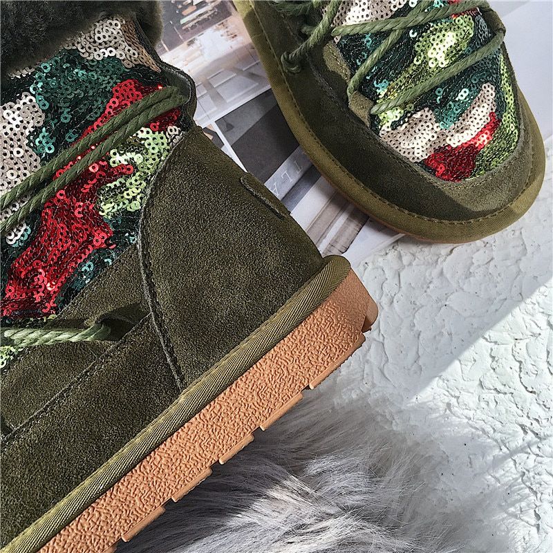 Chika Damskie Wodoodporne Zimowe Buty - Czarny