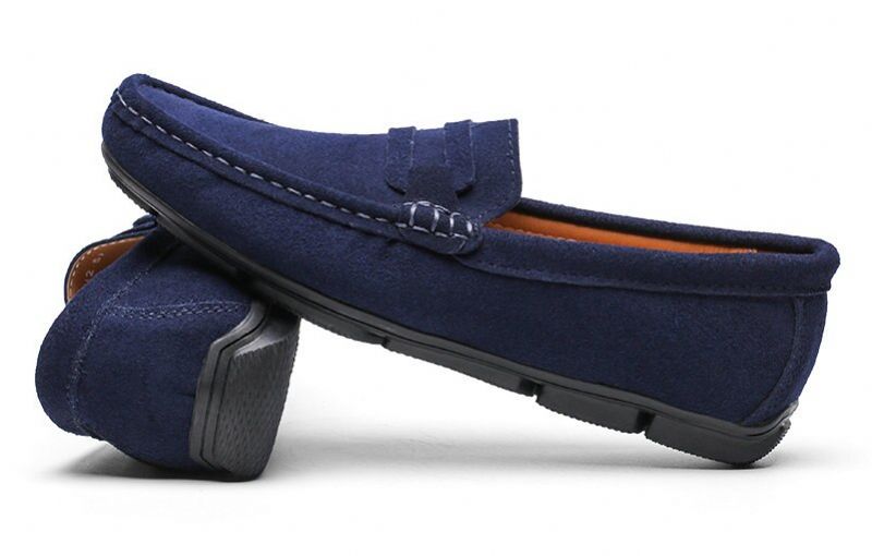 Cille Męskie Mokasyny Eleganckie Buty - Czarny