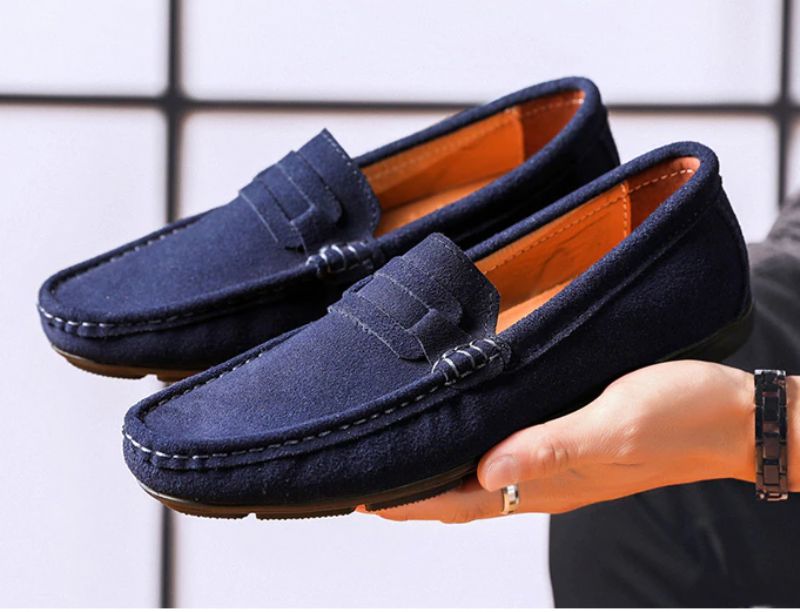 Cille Męskie Mokasyny Eleganckie Buty - Czarny
