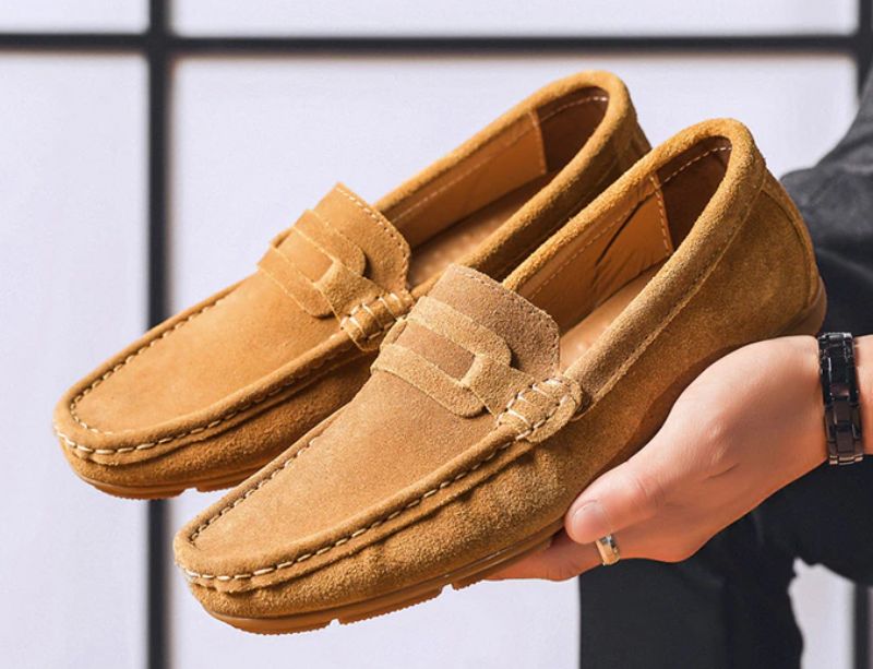 Cille Męskie Mokasyny Eleganckie Buty - Czarny