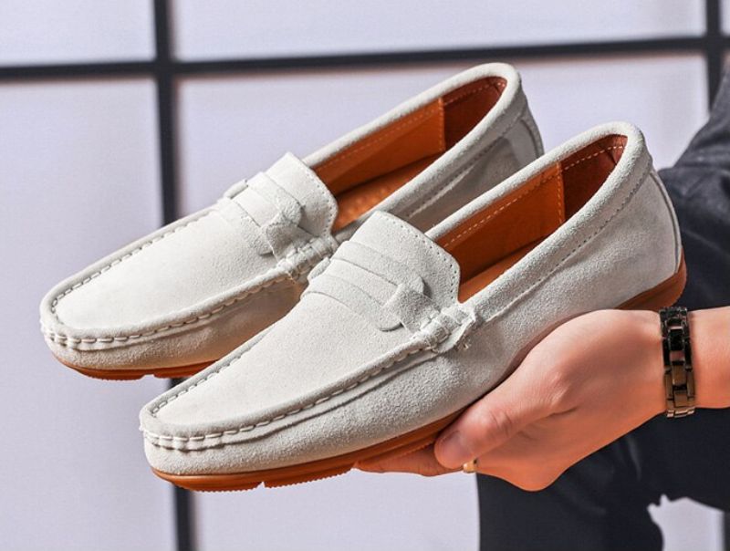 Cille Męskie Mokasyny Eleganckie Buty - Czarny