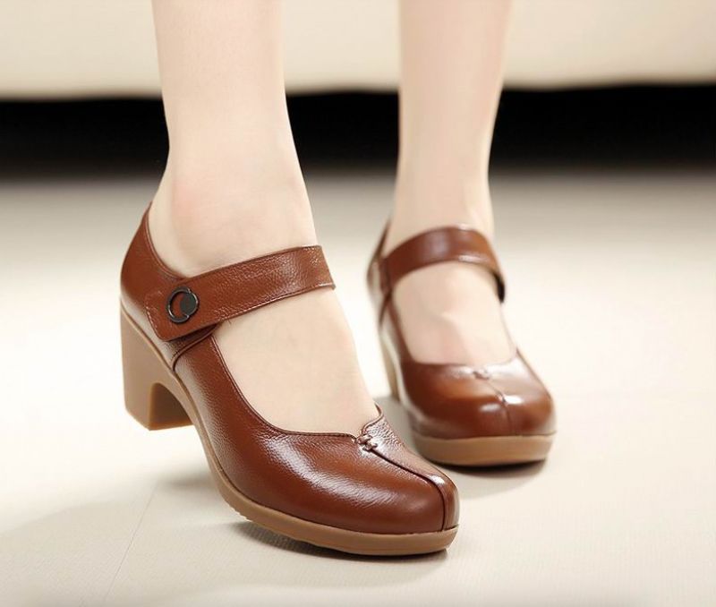 Cinnia Damskie Buty Na Obcasie - Czerwony