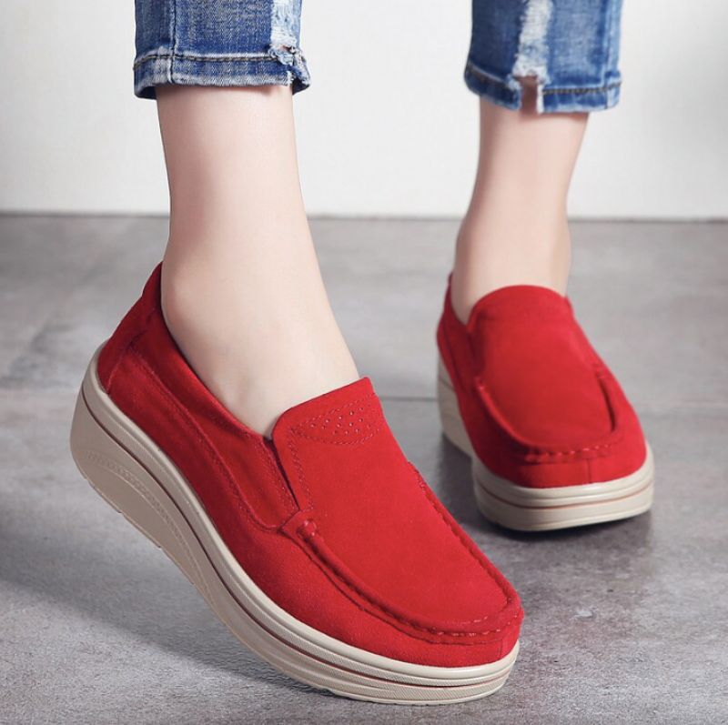 Cinthia Damskie Buty Na Platformie - Czerwony
