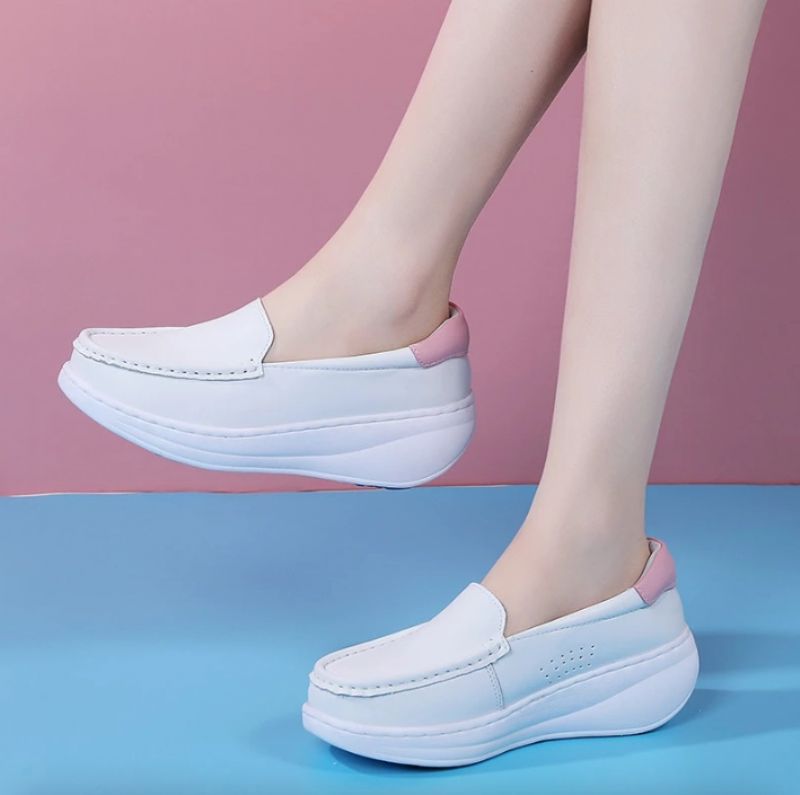 Claire Damskie Buty Na Platformie - Biały