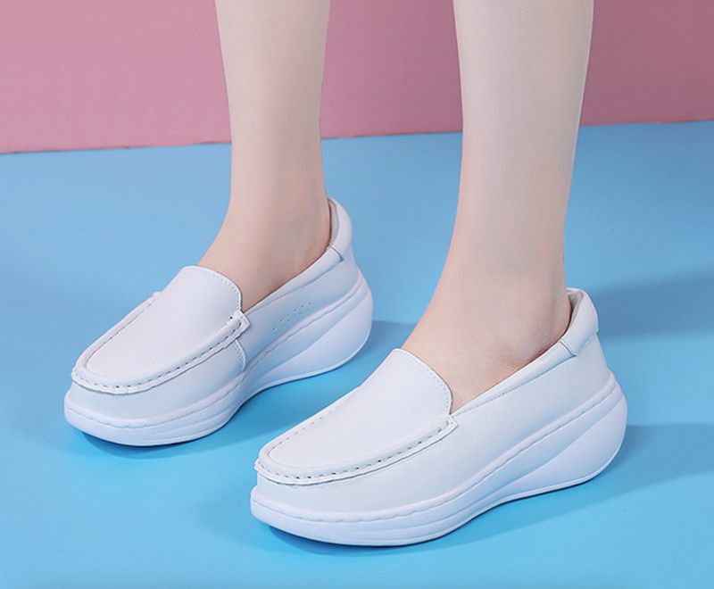 Claire Damskie Buty Na Platformie - Biały