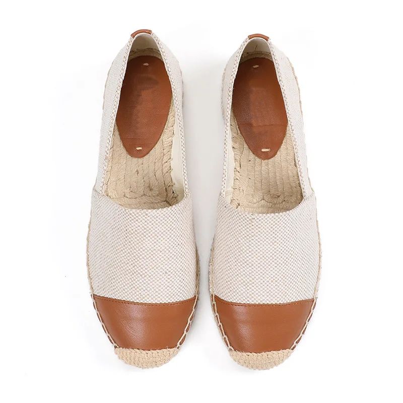 Clara Damskie Płaskie Espadryle - Beżowy