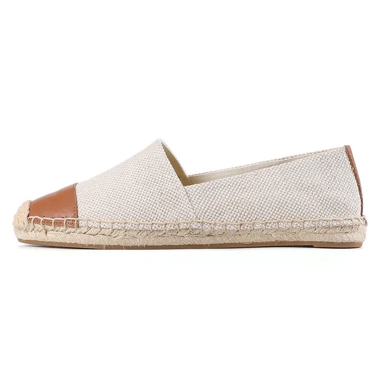 Clara Damskie Płaskie Espadryle - Beżowy