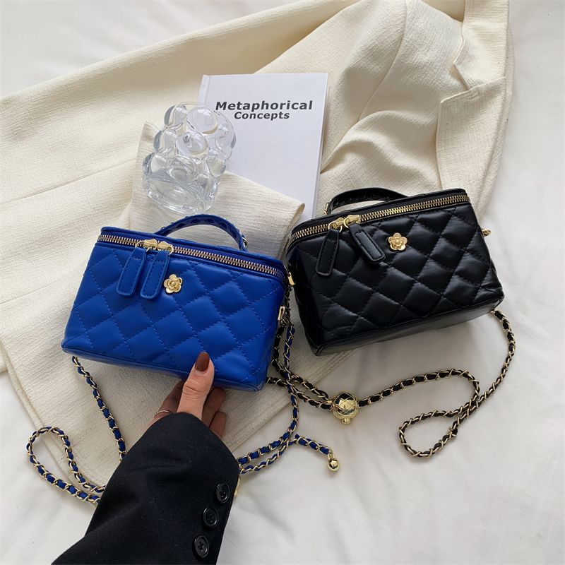 Claret Damska Luksusowa Skórzana Mini Torebka Crossbody - Duży czarny