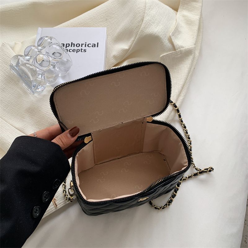 Claret Damska Luksusowa Skórzana Mini Torebka Crossbody - Duży czarny