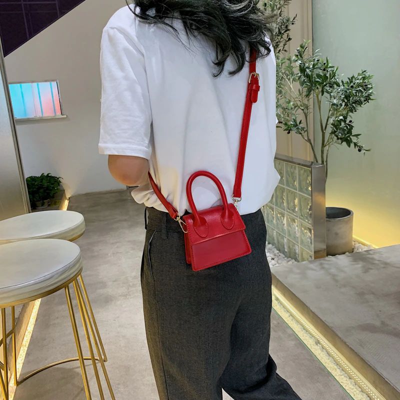 Claret Damska Skórzana Torebka Crossbody - Duży-Zielony