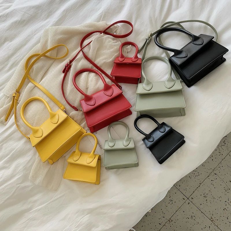 Claret Damska Skórzana Torebka Crossbody - Duży-Zielony