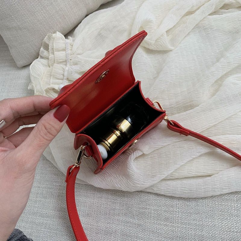 Claret Damska Skórzana Torebka Crossbody - Duży-Zielony