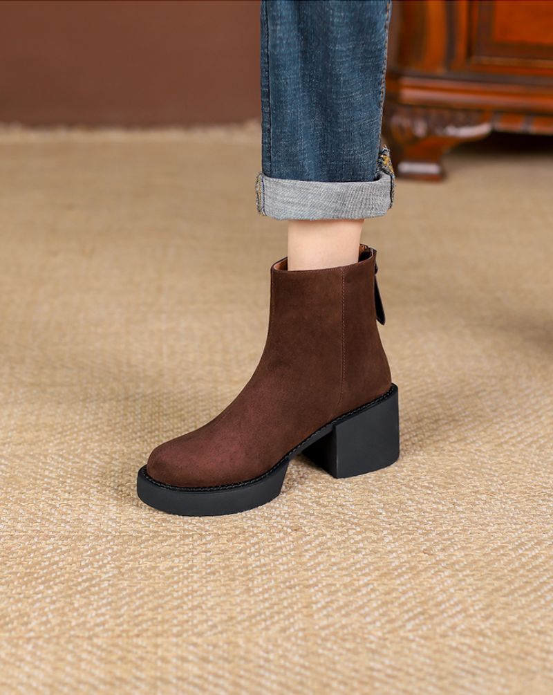 Claret Damskie Buty Śnieżne - Brązowy