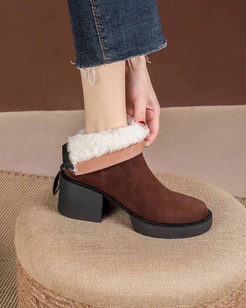 Claret Damskie Buty Śnieżne - Brązowy