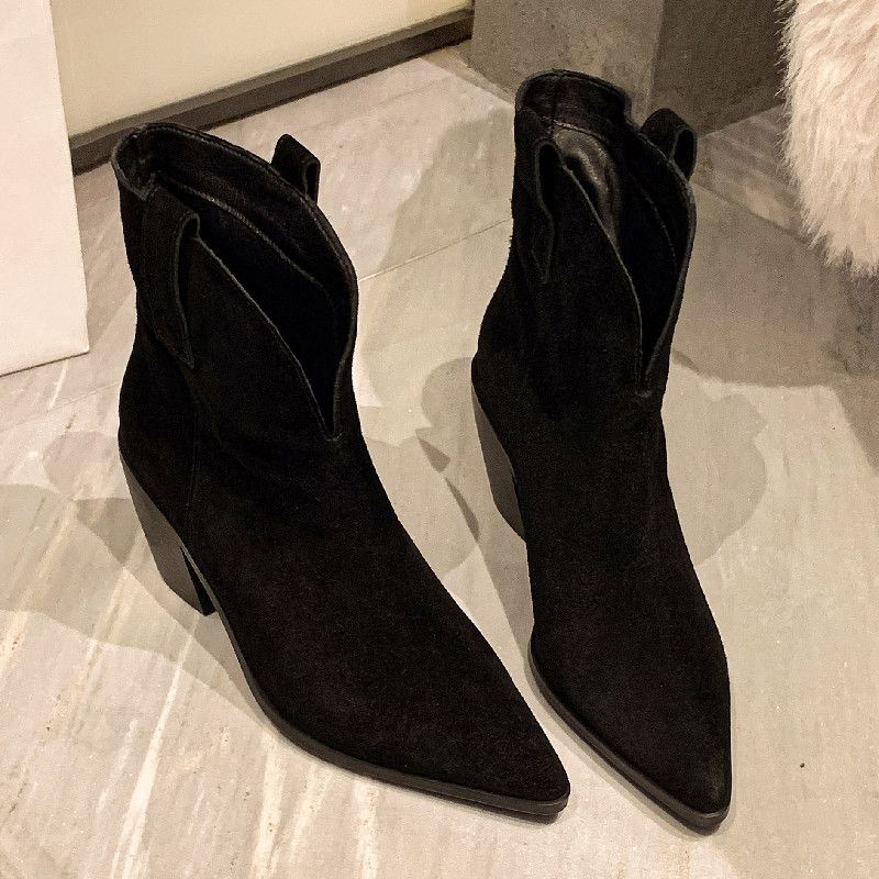 Claret Damskie Buty Ze Szpiczastym Noskiem - Beżowy Bez Futra