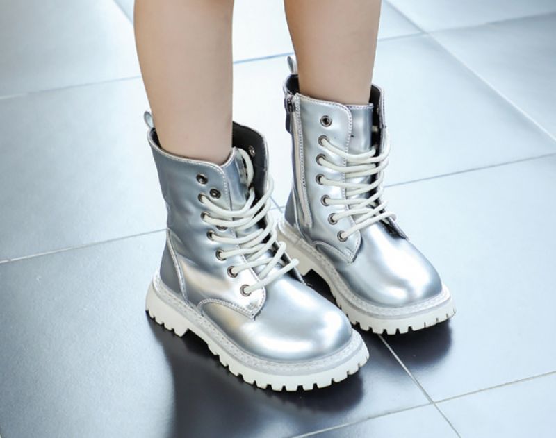Cleo Dziewczęce Modne Buty - Srebrny