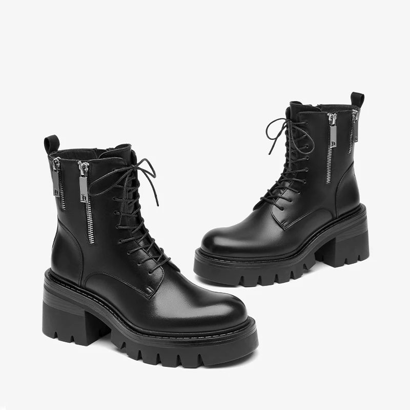 Cloe Damskie Czarne Buty - Czarny