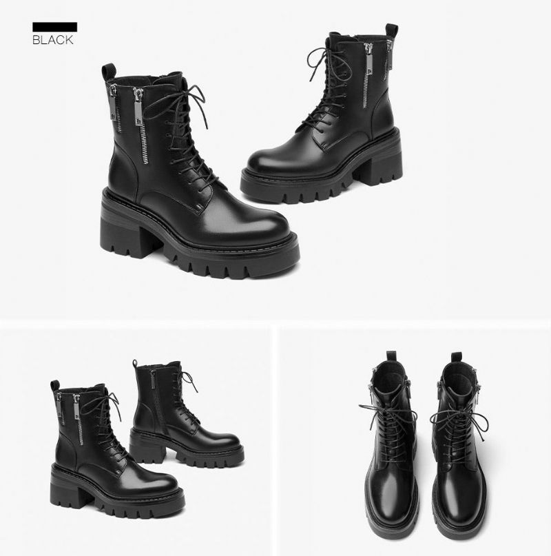 Cloe Damskie Czarne Buty - Czarny