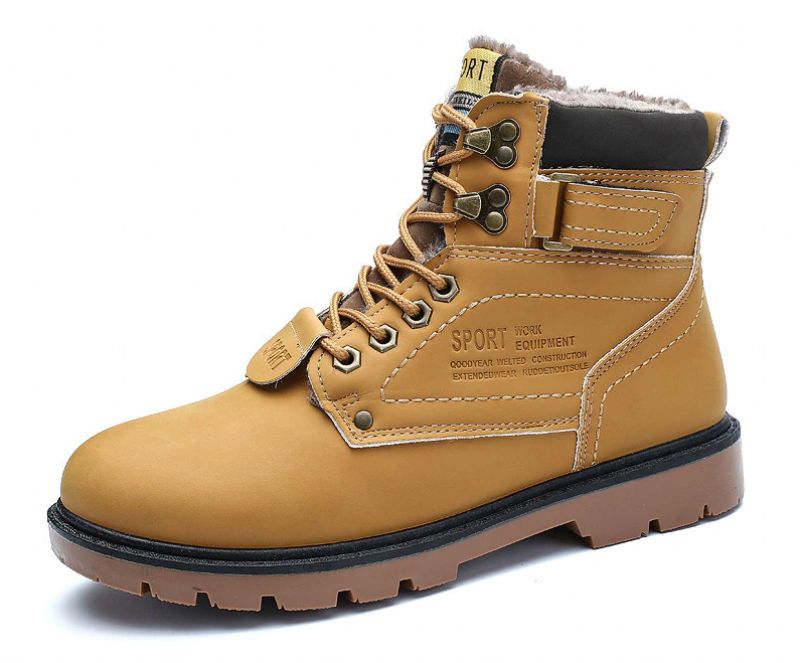 Coloso Męskie Buty Zimowe - Żółty