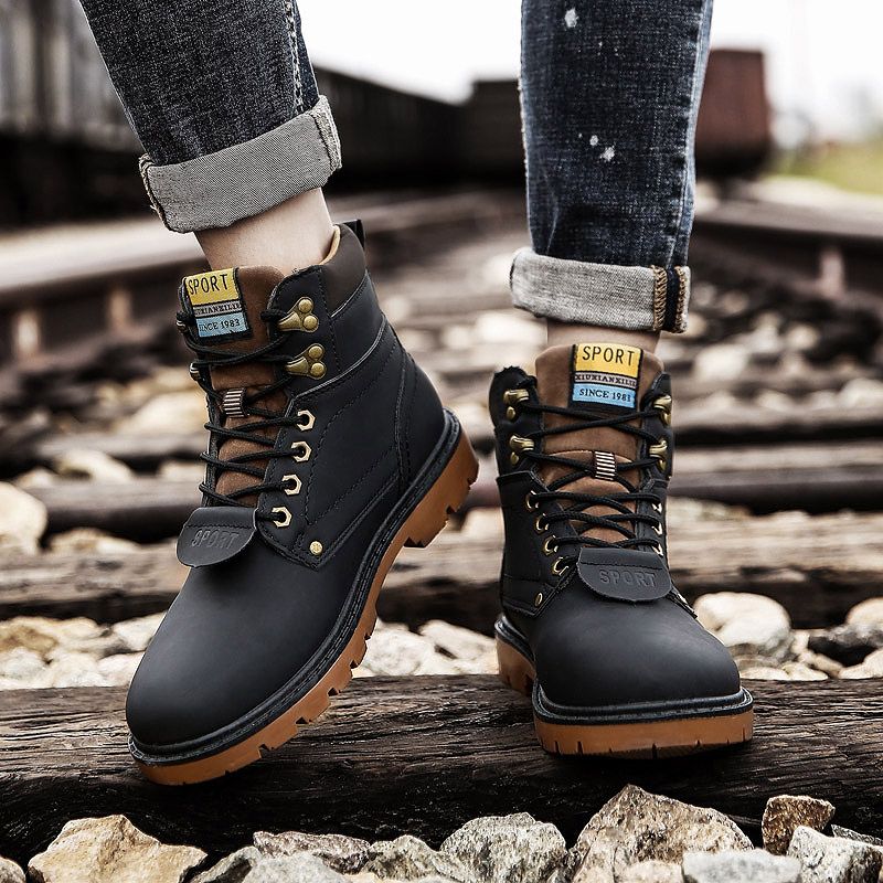 Coloso Męskie Buty Zimowe - Żółty
