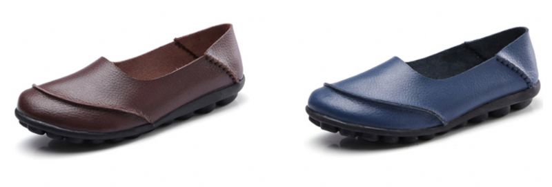 Columba Damskie Buty Mokasyny - Granatowy
