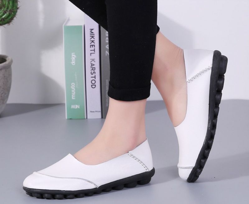 Columba Damskie Buty Mokasyny - Granatowy