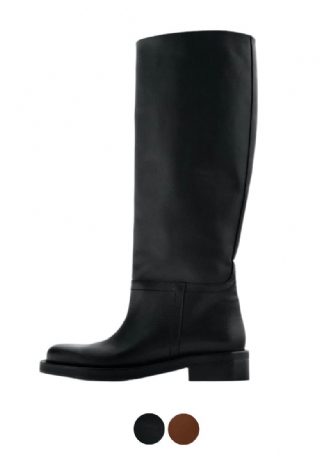 Concha Damskie Wysokie Skórzane Buty