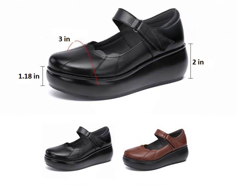 Conner Damskie Buty Na Platformie - Czarny