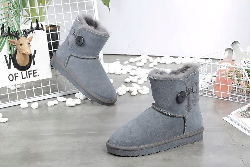 Cora Damskie Buty Zimowe Do Kostki - Zielony