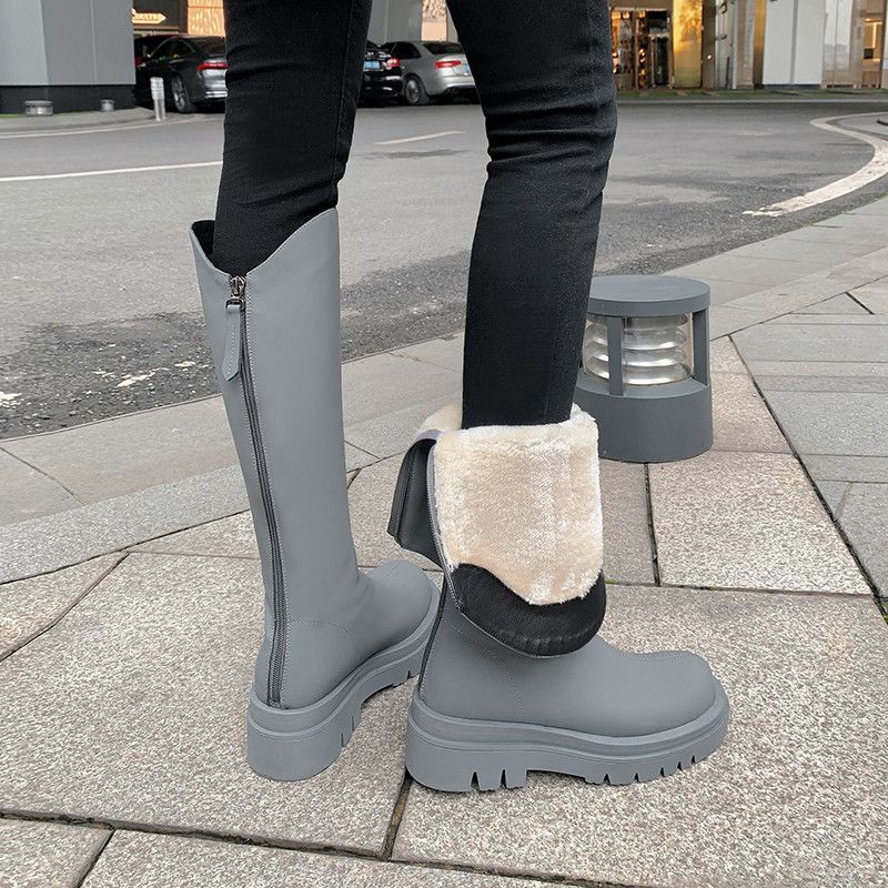 Coralia Damskie Buty Do Kolan - Czarny