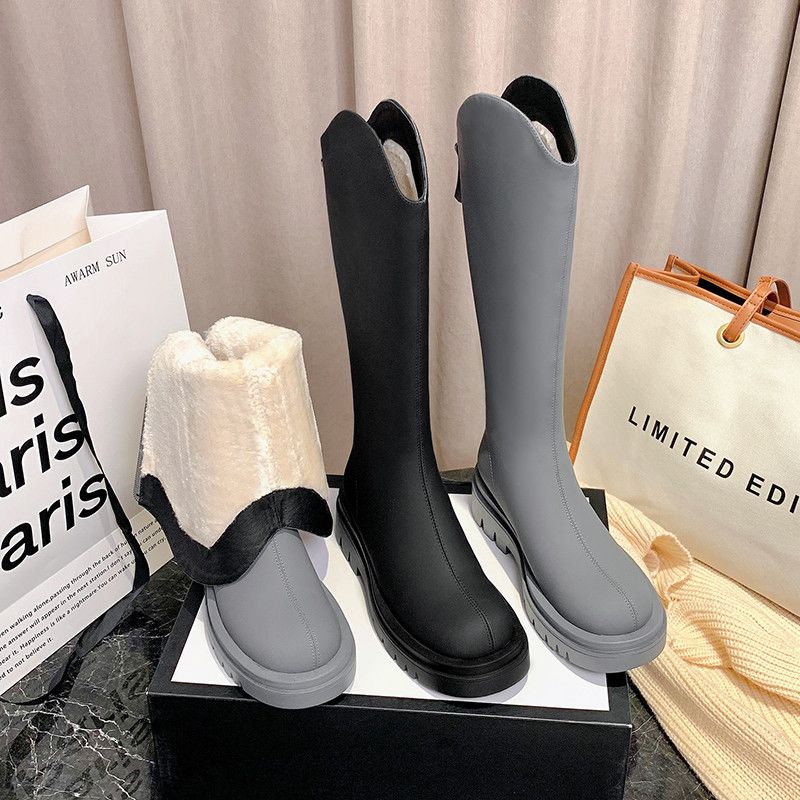 Coralia Damskie Buty Do Kolan - Czarny