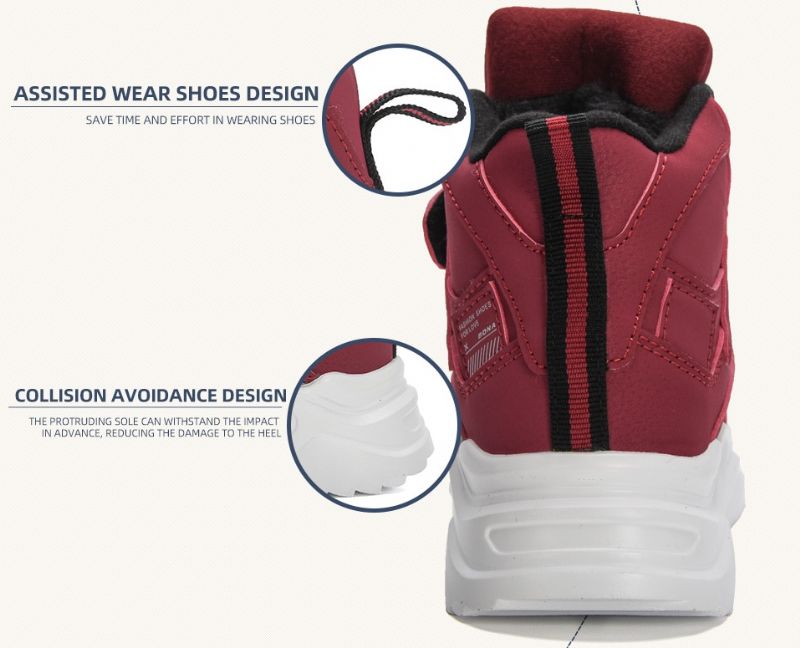 Cosgro Dla Obu Płci Dziecięce Buty Sportowe Outdoor - Czarne futro