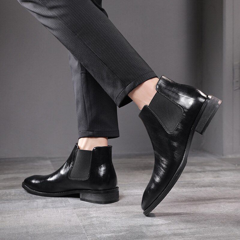 Cradford Męskie Buty Chelsea - Czarne