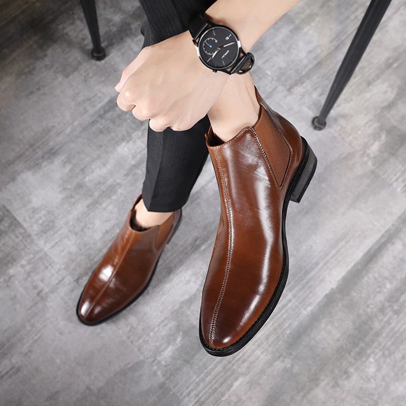 Cradford Męskie Buty Chelsea - Czarne