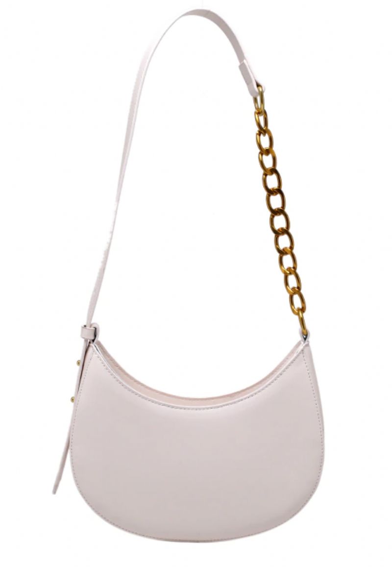 Cristi Damska Skórzana Torebka Crossbody - Biały