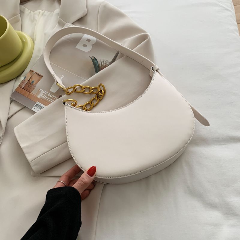 Cristi Damska Skórzana Torebka Crossbody - Biały